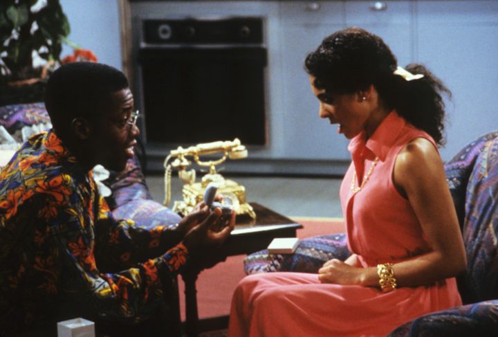 Kadeem Hardison and Jasmine Guy in 