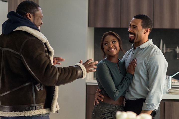 50 Cent (Kanan), Naturi Naughton (Tasha) and Omari Hardwick (Ghost) in the second season of 