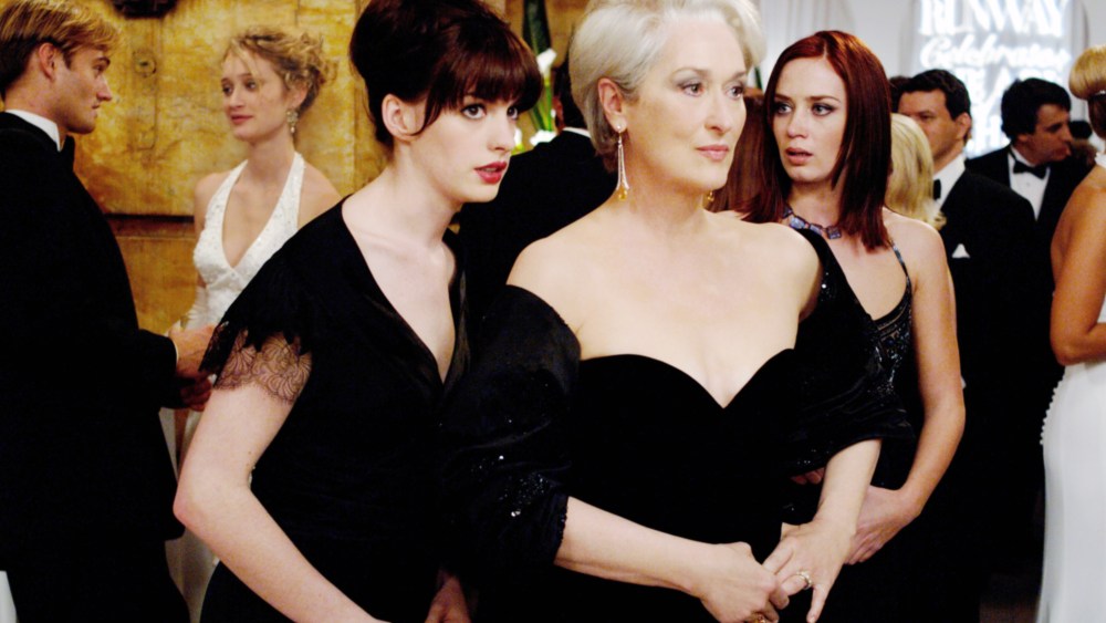 THE DEVIL WEARS PRADA, Anne Hathaway, Meryl Streep, Emily Blunt, 2006, TM & Copyright (c) 20th Century Fox Film Corp. All rights reserved.