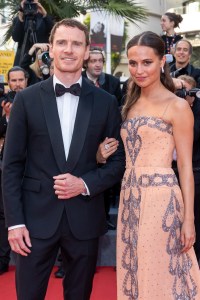 CANNES, FRANCE - MAY 21: Alicia Vikander and Michael Fassbender attend the 