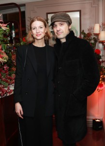 LONDON, ENGLAND - NOVEMBER 29: Caitriona Balfe (L) and Tony McGill attend the UK Special Screening after party for 