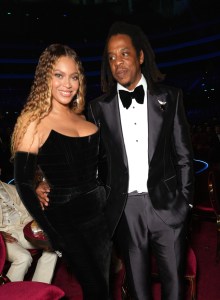 LOS ANGELES, CALIFORNIA - FEBRUARY 05: (L-R) Beyoncé and Jay-Z attend the 65th GRAMMY Awards at Crypto.com Arena on February 05, 2023 in Los Angeles, California. (Photo by Kevin Mazur/Getty Images for The Recording Academy)