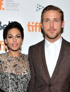 TORONTO, ON - SEPTEMBER 07:  Actors Eva Mendes and Ryan Gosling attend 