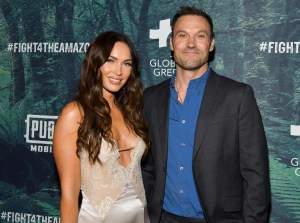 LOS ANGELES, CALIFORNIA - DECEMBER 09: Megan Fox (L) and Brian Austin Green attend the PUBG Mobile's #FIGHT4THEAMAZON Event at Avalon Hollywood on December 09, 2019 in Los Angeles, California. (Photo by Rodin Eckenroth/Getty Images)