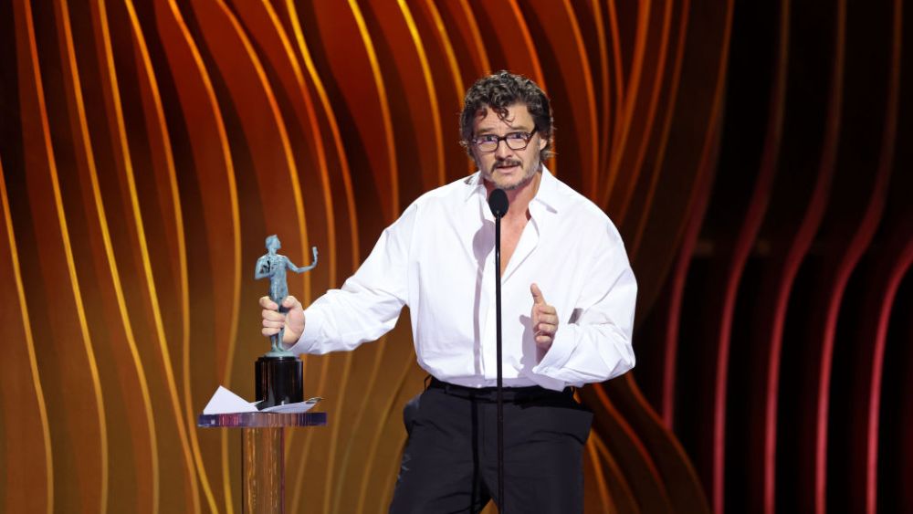 LOS ANGELES, CALIFORNIA - FEBRUARY 24: Pedro Pascal accepts the Outstanding Performance by a Male Actor in a Drama Series award for “The Last of Us’’ onstage during the 30th Annual Screen Actors Guild Awards at Shrine Auditorium and Expo Hall on February 24, 2024 in Los Angeles, California. (Photo by Matt Winkelmeyer/Getty Images)