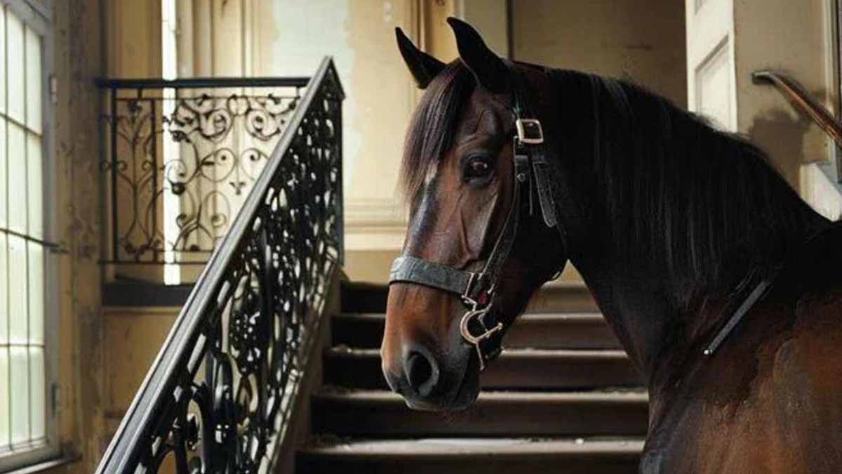 Horse upstairs