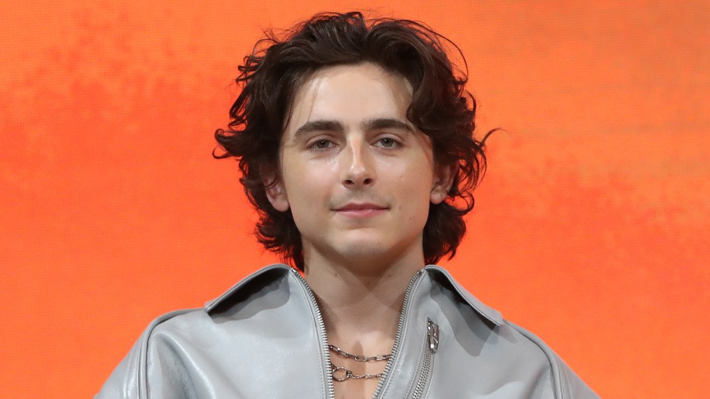 SEOUL, SOUTH KOREA - FEBRUARY 21: Timothee Chalamet  attends the press conference for "Dune: Part Two" on February 21, 2024 in Seoul, South Korea. (Photo by Chung Sung-Jun/Getty Images)